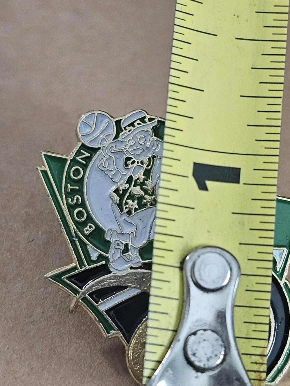 Boston Celtics Enamel Pin - Green White Gold